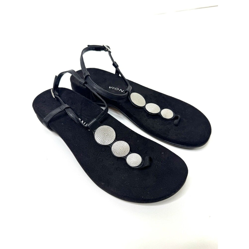 Vionic Womens Rest Lizbeth Backstrap Sandal Black Size 11